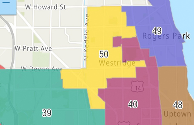 50th Ward Chicago Map - Allina Madeline